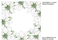 Christmas Poinsettias Insert Or Card Topper