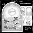 Arch Shaped Card Sympathy Roses
