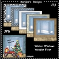 CU Winter Windows Wooden Floor