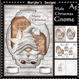 Male Card Christmas A5 Gnome in Grey Mini Kit