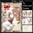 Male Card Christmas Gnome A5Mini Kit
