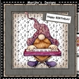 Male Card Musical Gnome  PianoMini Kit