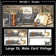 Male Card Large DL Vintage