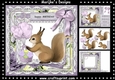 Cute Birthday Squirrel Mini Kit