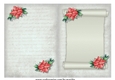 Vintage Christmas Scroll Insert