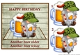 Male Card Beer Gnome