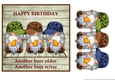 Male Card Beer Gnomies