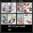 Four Cats Cards A5 Kit