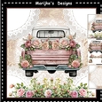 Vintage Truck & Roses Mini Kit