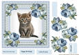 Beautiful Kitten & Vintage Roses 4