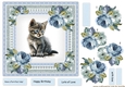 Beautiful Kitten & Vintage Roses 5