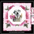  Puppy in basket Birthday Girl  Mini Kit