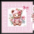 Cute Teddie in Pink Mini Kit