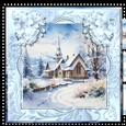 Christmas Church In The Snow Mini Kit 2