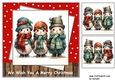 Christmas Cuties 3 Toppers