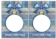 Christmas Boy Baubles Toppers 5 INSERTS