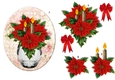 Oval Topper Poinsettias Bouquet