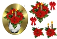 Oval Topper Poinsettias Bouquet