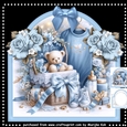 Shaped card new baby Boy Mini Kit