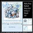 Baby boy basket kit 2 Mini Kit
