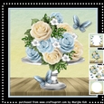 Roses Arrangement & Butterflies Mini Kit