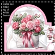 Shaped Card  Topper  Bag Of  Roses Mini Kit