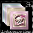 CU Satin Frame Backing Toppers