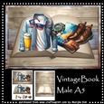 Vintage  Book  male  Mini Kit