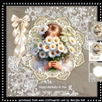 Little Girl With Daisies Mini Kit
