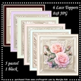 Vintage Wedding Papers Lace 8x8 Pastel Papers