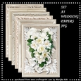 Vintage Wedding Papers Lace   5x7  
