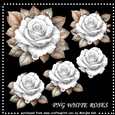 White Roses PNG