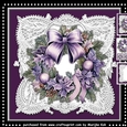 Christmas Purple Wreath Mini Kit