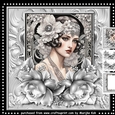 Flapper Girl Silver Grey   Mini Kit
