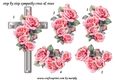 Step By Step Sympathy Cross & Roses