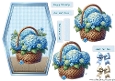 Shaped card topper Hydrangea´s nr. 4