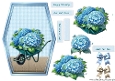 Shaped card topper Hydrangea´s nr. 3