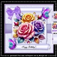Vintage Scroll & Colorful Roses Mini Kit