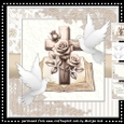 Sympathy Cross Doves Mini Kit