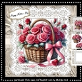 Romantic Roses Basket MiniKit