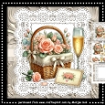 Vintage Roses Basket Mini Kit