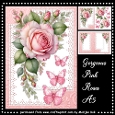 A5 Gorgeous Pink Roses Mini Kit