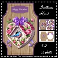 Wooden Sign Birdhouse Heart Mini Kit