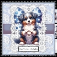 Cute Australian Sheperd Puppy Mini Kit