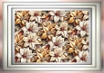A4 Golden Poinsettias in Vintage Frame