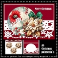 A5 Golden Poinsettia´s Mini Kit