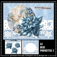 A5 Blue Poinsettia´s Mini Kit