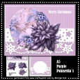 A5 Purple Poinsettia´s Mini Kit