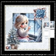 Beautiful winter girl mini kit