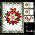 3D Poinsettia Mini Kit 5x7
